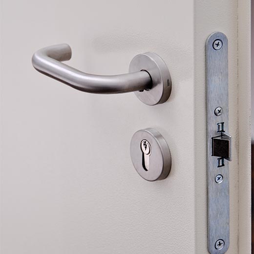 chrome door handle