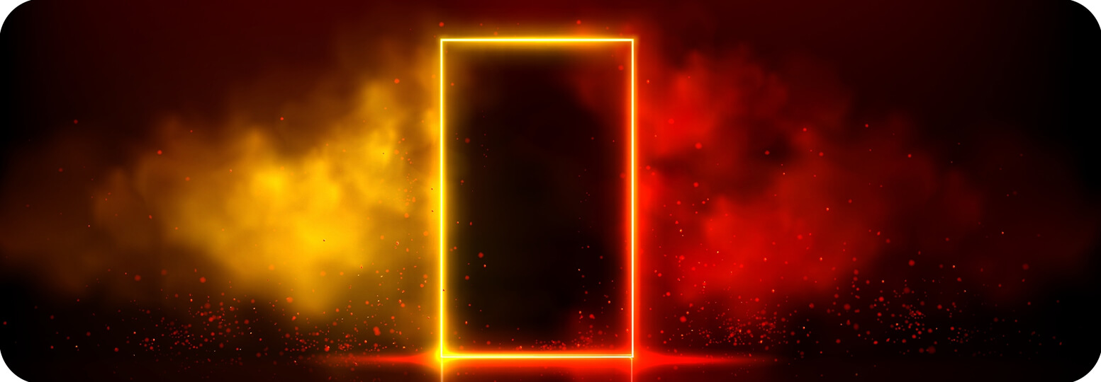 Door with smoke